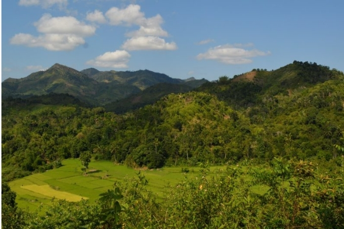 A mountainous landscape in NE Madagascar